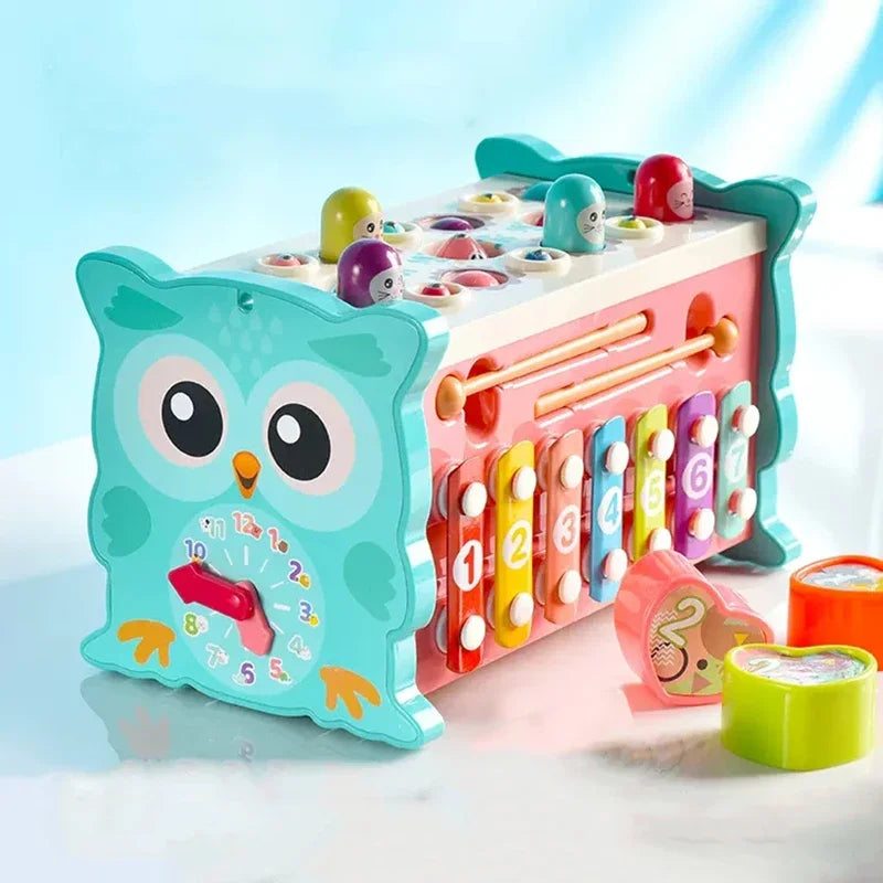 ¡Descubre el juguete perfecto para el desarrollo de tu bebé con el cubo Montessori 8 en 1!