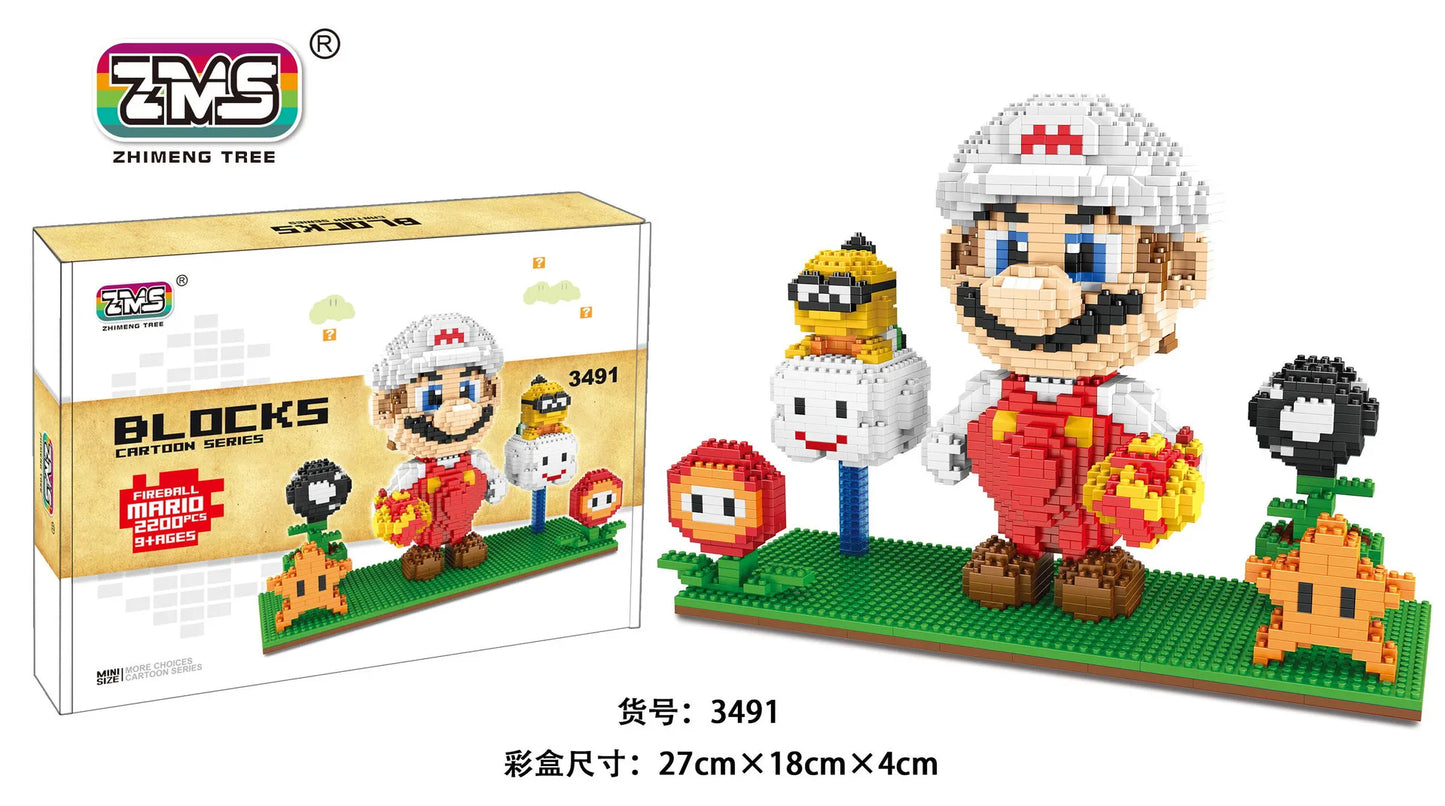 ¡Sumérgete en el mundo de Super Mario y Anime con estas increíbles figuras coleccionables de bloques de construcción!