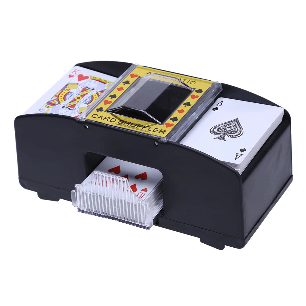 ¿Estás cansado de perder tiempo barajando las cartas entre cada ronda? Con nuestra Máquina Barajadora Automática de Cartas, puedes disfrutar más rápido de tus juegos favoritos, ya sea en casa, en un club o en reuniones