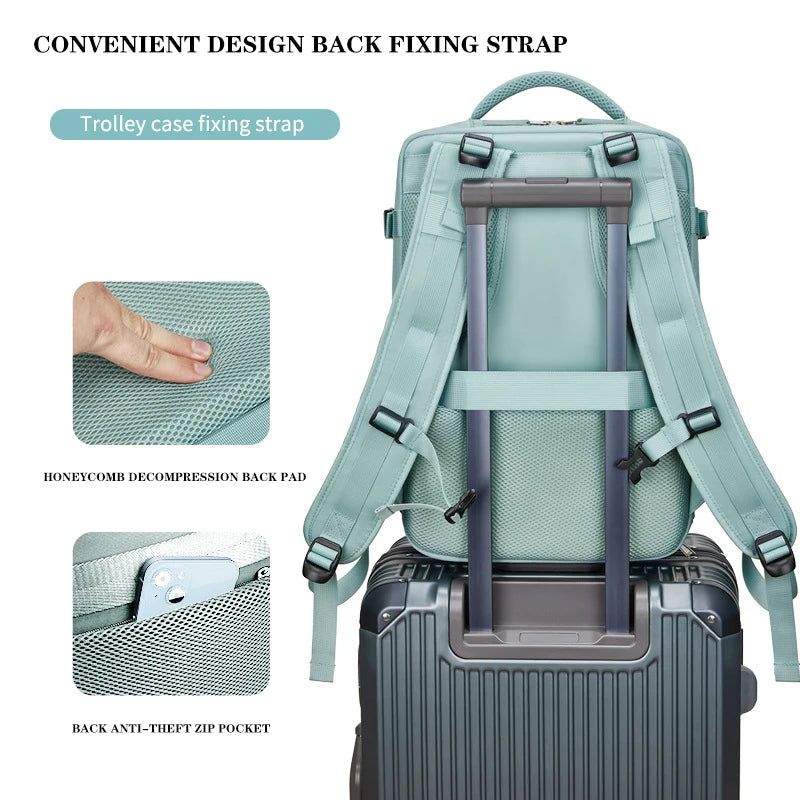 ¿Buscas una mochila que combine estilo, funcionalidad y comodidad? La Mochila de Viaje Buylor para Mujer es la opción perfecta para ti. Con un diseño moderno y práctico, esta mochila es ideal tanto para tus aventuras diarias como para viajes cortos