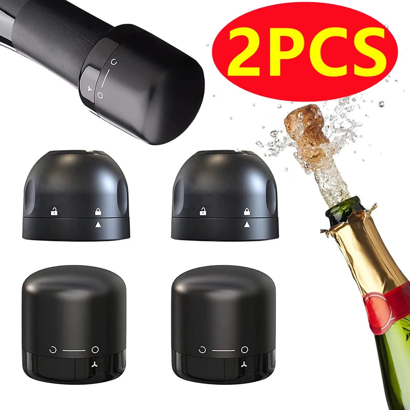 ¿Te sobra vino y no quieres que pierda su sabor? Set de 2 Tapones al Vacío.