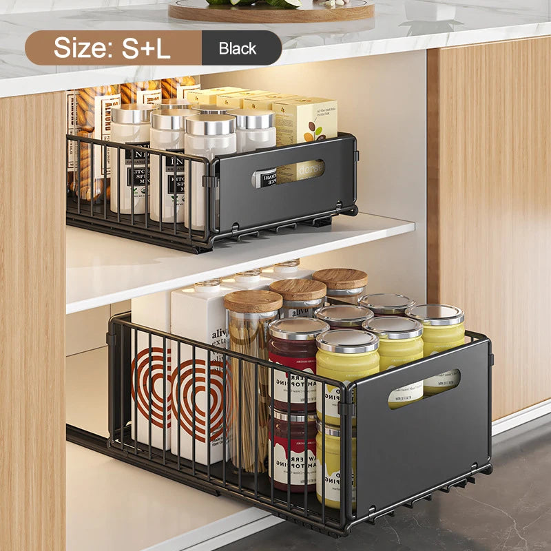 ¡Transforma tu cocina y otros espacios con el Organizador Extraíble JYPS! Diseñado para hacer tu vida más fácil, este estante de almacenamiento de alta calidad es la solución perfecta para mantener todo en su lugar y al alcance de la mano