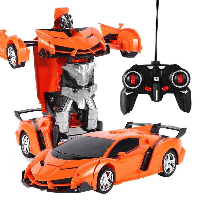 ¡El regalo perfecto para los pequeños aventureros! Presentamos los Coches y Camiones Teledirigidos 2 en 1, una emocionante combinación de coche deportivo y robot transformable. Diseñados para ofrecer horas de diversión