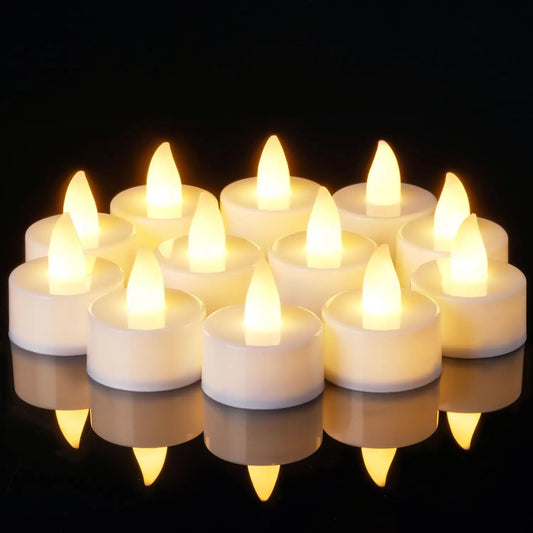 Crea un ambiente Cálido y Acogedor con este set de Velas Sin Llama!