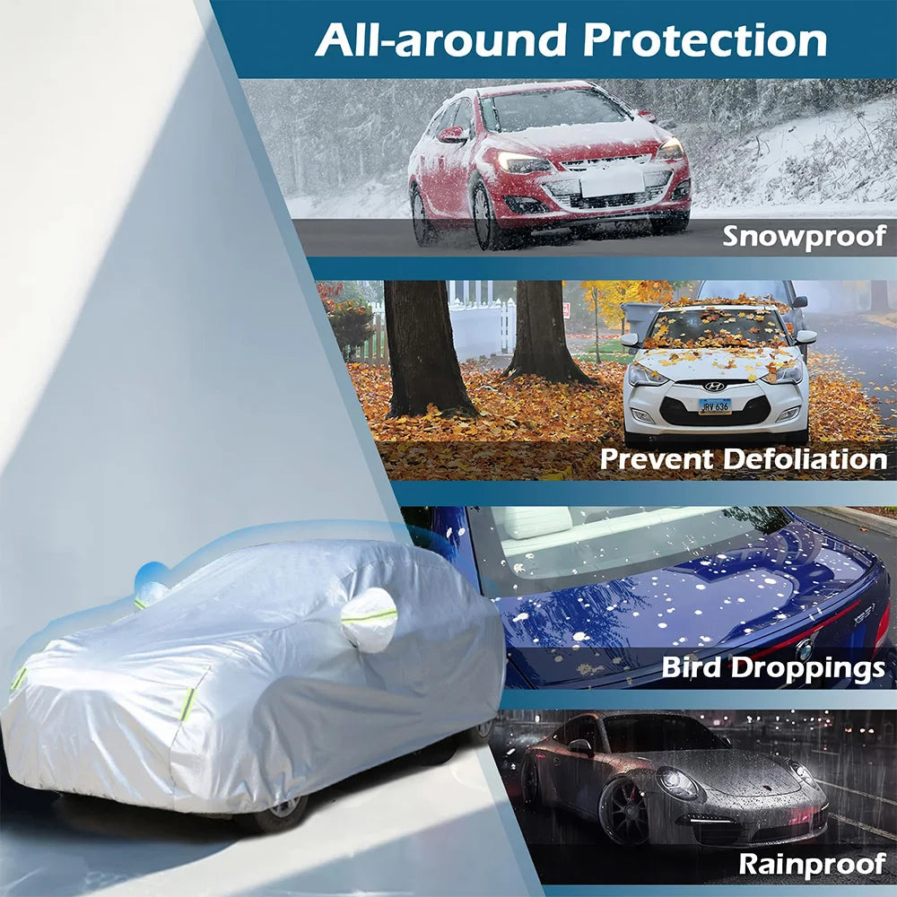 ¿Quieres mantener tu auto siempre impecable, protegido del sol, el polvo y los rayones? Esta cubierta protectora de alta calidad es la solución perfecta para mantener tu coche en condiciones óptimas, sin importar las inclemencias del tiempo.