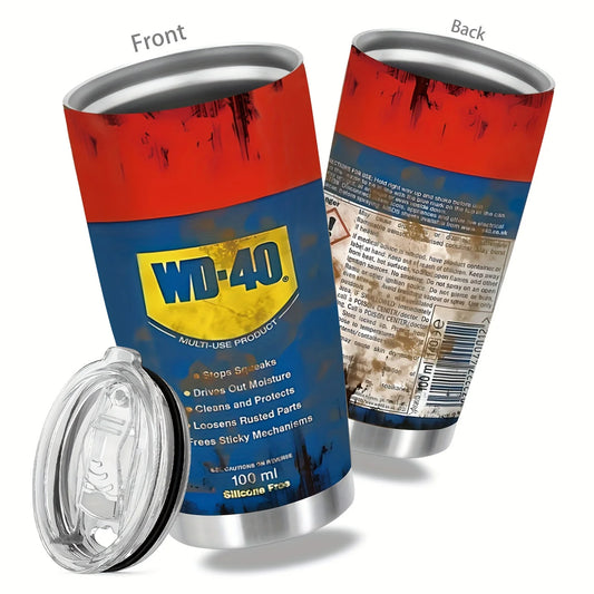 Botella térmica de Acero Inoxidable -600 ml- Doble Pared, Tapa Deslizante, Ideal para Viajes y Deporte.