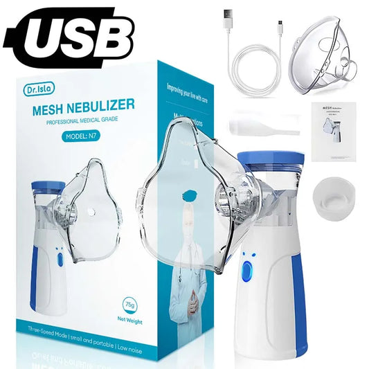 Nebulizador Portátil Silencioso con Carga USB  Alivio rápido y eficaz para el cuidado de la salud.