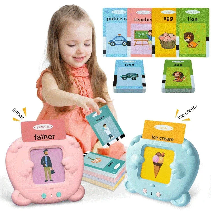 ¡Transforma el aprendizaje en una experiencia divertida y educativa! Las tarjetas flash parlantes son una herramienta de aprendizaje única para niños pequeños que quieren explorar un mundo de palabras, sonidos y colores