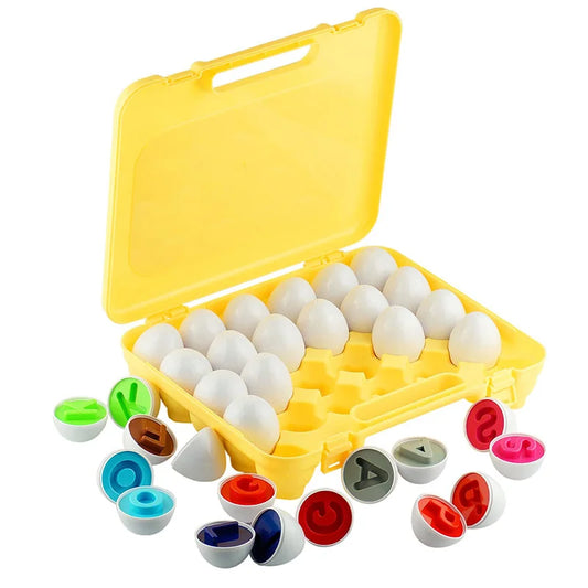 ¡Haz que tu pequeño aprenda mientras juega con nuestros Huevos a Juego para Niños Pequeños! Este juguete educativo Montessori está diseñado para estimular el desarrollo cognitivo, la coordinación y el reconocimiento de colores y formas
