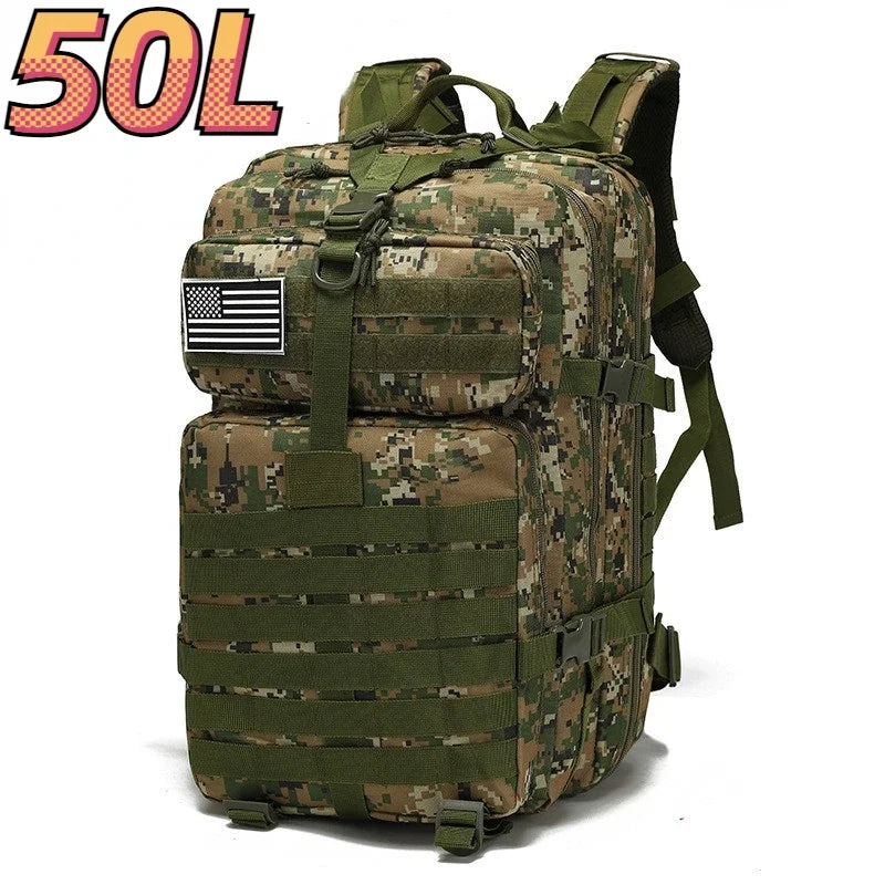 Prepárate para Cualquier Aventura con esta Mochila Táctica de 50 L