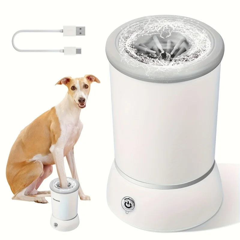 Limpieza Rápida y sin Esfuerzo para tu Mascota. Lavadora eléctrica de patas de  perros y gatos.