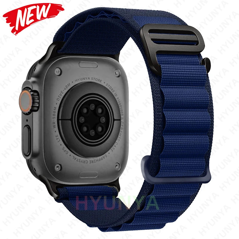 Comodidad, resistencia y estilo para tu Apple Watch con la correa Alpine deportiva.