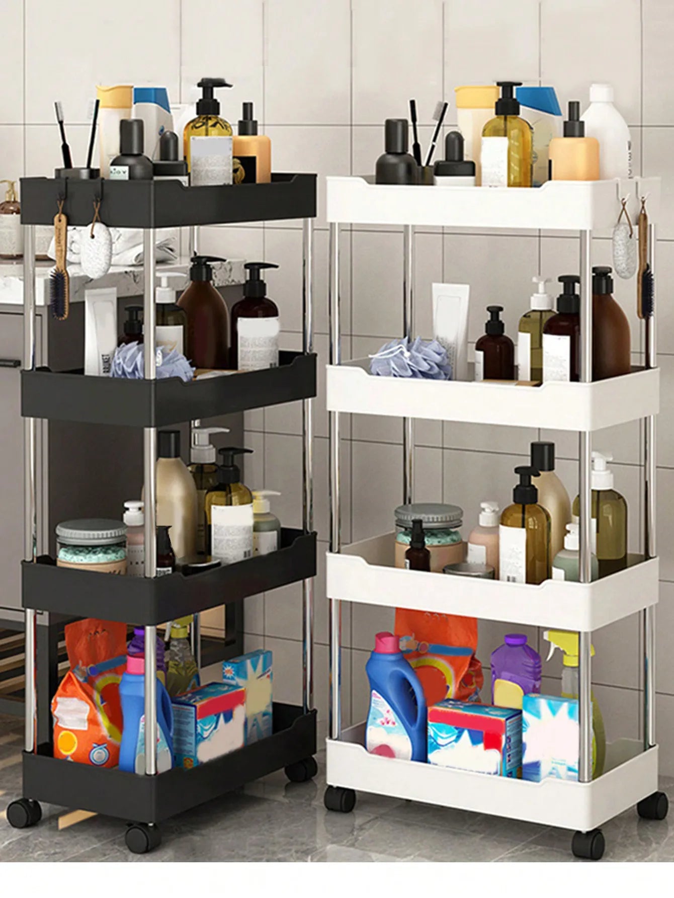 Aprovecha cada rincón de tu hogar con este estante móvil multiusos.