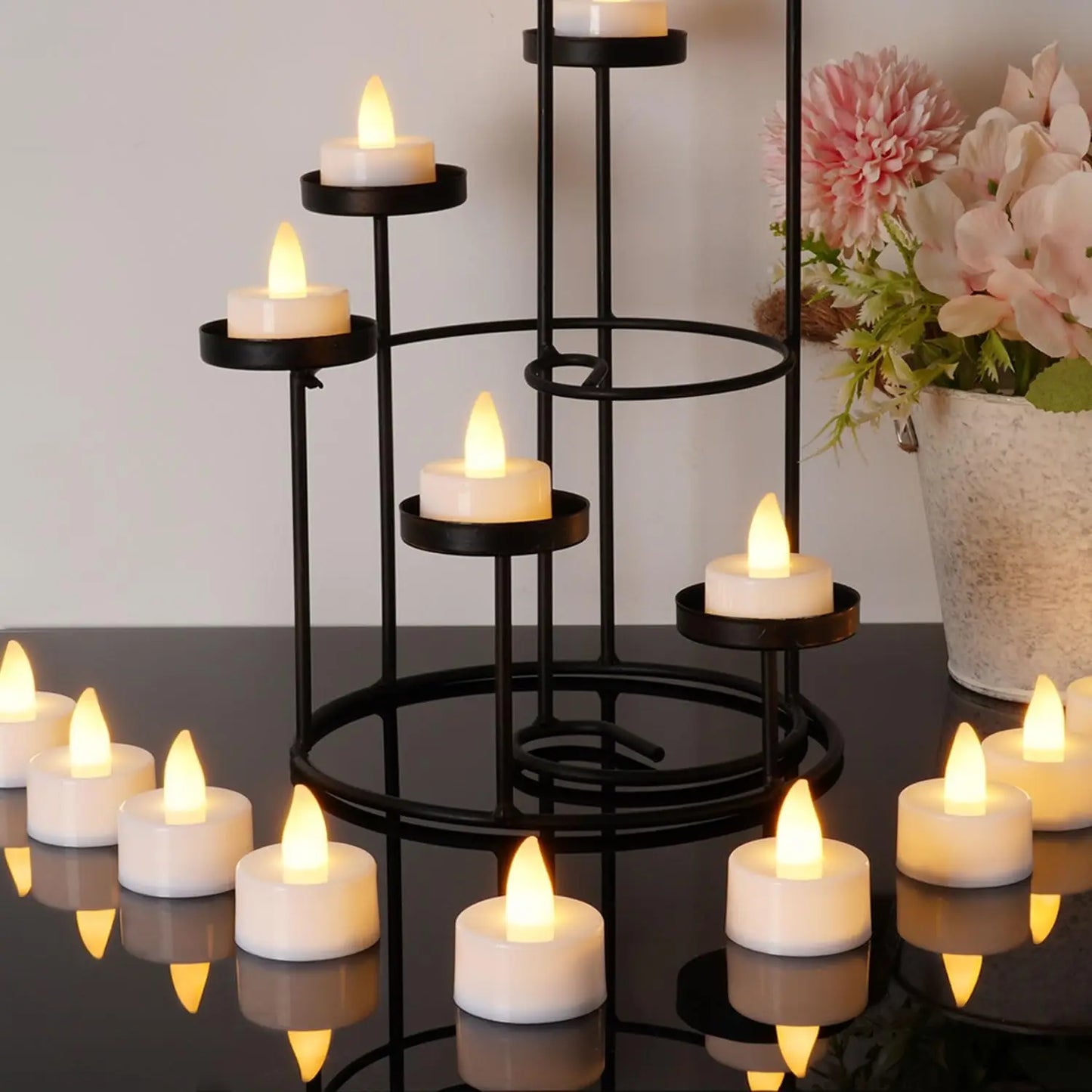 Crea un ambiente Cálido y Acogedor con este set de Velas Sin Llama!