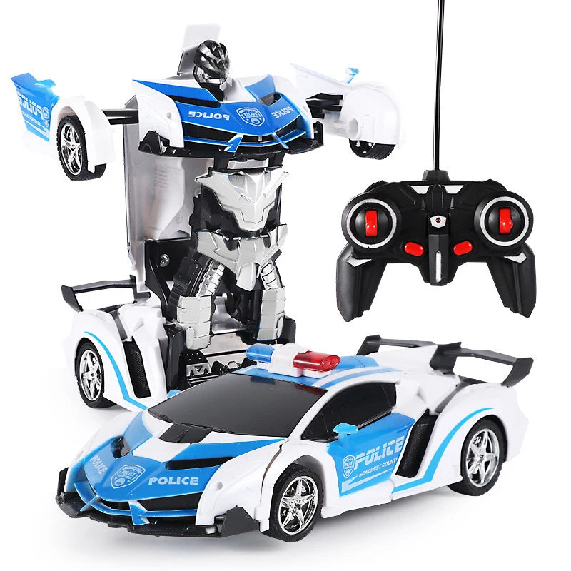¡El regalo perfecto para los pequeños aventureros! Presentamos los Coches y Camiones Teledirigidos 2 en 1, una emocionante combinación de coche deportivo y robot transformable. Diseñados para ofrecer horas de diversión