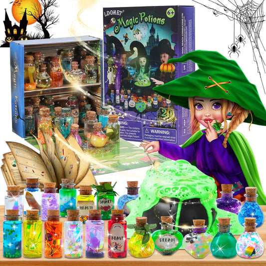 ¿Estás buscando un regalo único y emocionante para tus hijos? ¡Nuestro Kit de Pociones Mágicas DIY es la opción perfecta para despertar la imaginación y creatividad de los más pequeños! Este kit mágico permite a los niños crear sus propias pociones