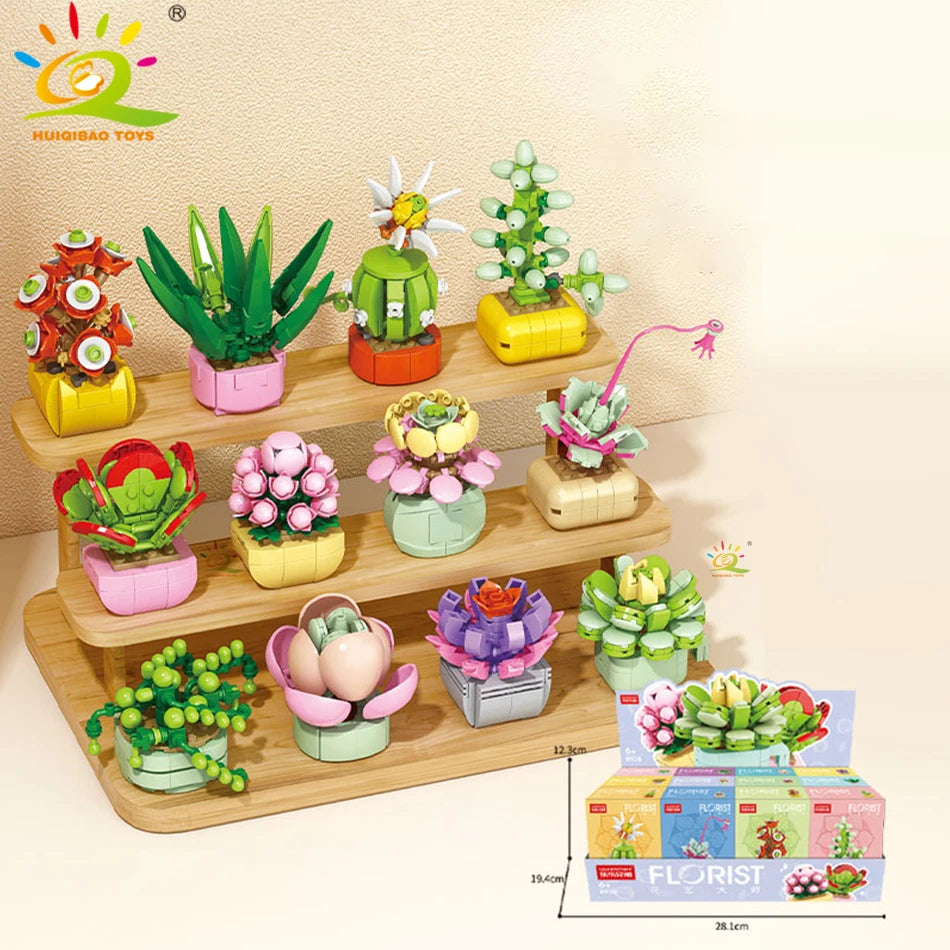 Crea belleza con tus manos: suculenta decorativa de bloques DIY