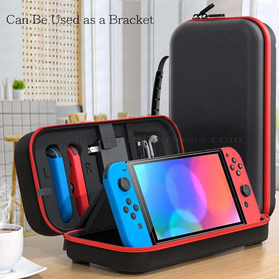 ¿Buscas una forma segura y práctica de transportar tu Nintendo Switch, Switch OLED o Switch Lite? ¡Nuestra Bolsa de Almacenamiento Grande es la solución perfecta! Diseñada para ofrecer máxima protección, comodidad y facilidad de transporte