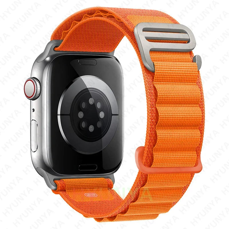 Comodidad, resistencia y estilo para tu Apple Watch con la correa Alpine deportiva.