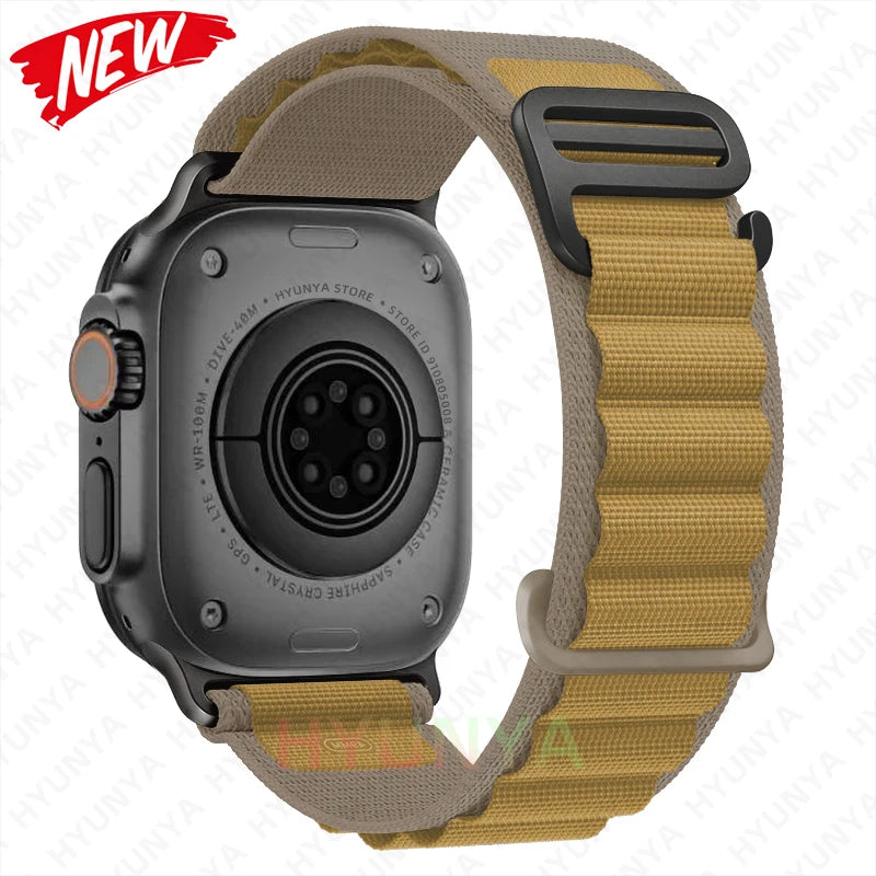 Comodidad, resistencia y estilo para tu Apple Watch con la correa Alpine deportiva.