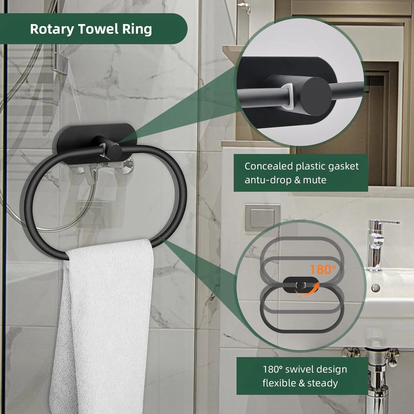 ¿Estás buscando la forma perfecta de actualizar y organizar tu baño? El Juego de Accesorios para Baño de acero inoxidable 304 es la solución ideal para darle un toque moderno y funcional a tu espacio
