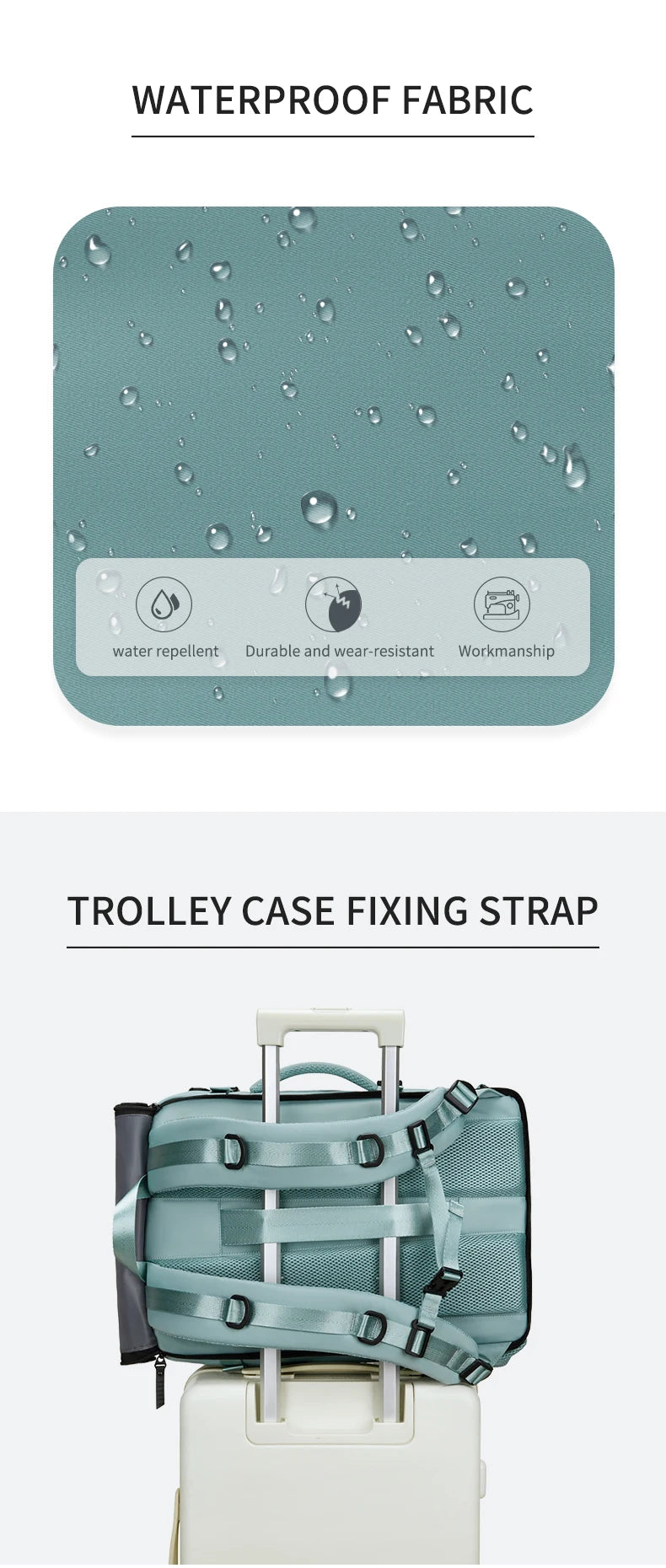 Lleva todo lo que necesites de forma segura y organizada con esta mochila resistente al agua diseñada para viajeros y ventureros.