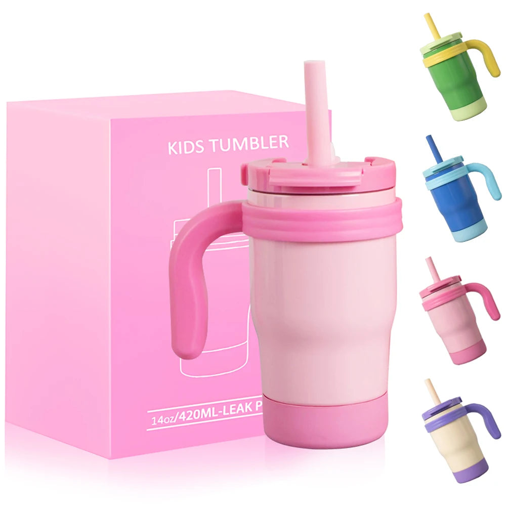 ¡La botella termo ideal para que tus pequeños se mantengan hidratados en todo momento! Esta botella termo para niños de 420ML está diseñada para mantener las bebidas a la temperatura perfecta durante horas, y lo mejor de todo, sin fugas ni derrames