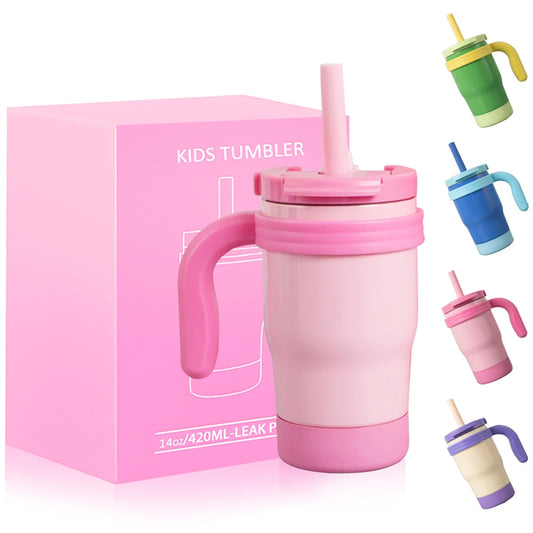 ¡La botella termo ideal para que tus pequeños se mantengan hidratados en todo momento! Esta botella termo para niños de 420ML está diseñada para mantener las bebidas a la temperatura perfecta durante horas, y lo mejor de todo, sin fugas ni derrames