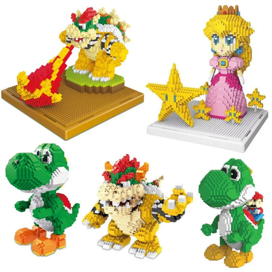 ¡Dale vida a tus momentos de construcción y diversión con los Micro Bloques de Construcción Super Mario! Este set incluye figuras icónicas de Super Mario como Princesa Peach, Bowser, Yoshi, y más, perfectas para los fanáticos de la serie