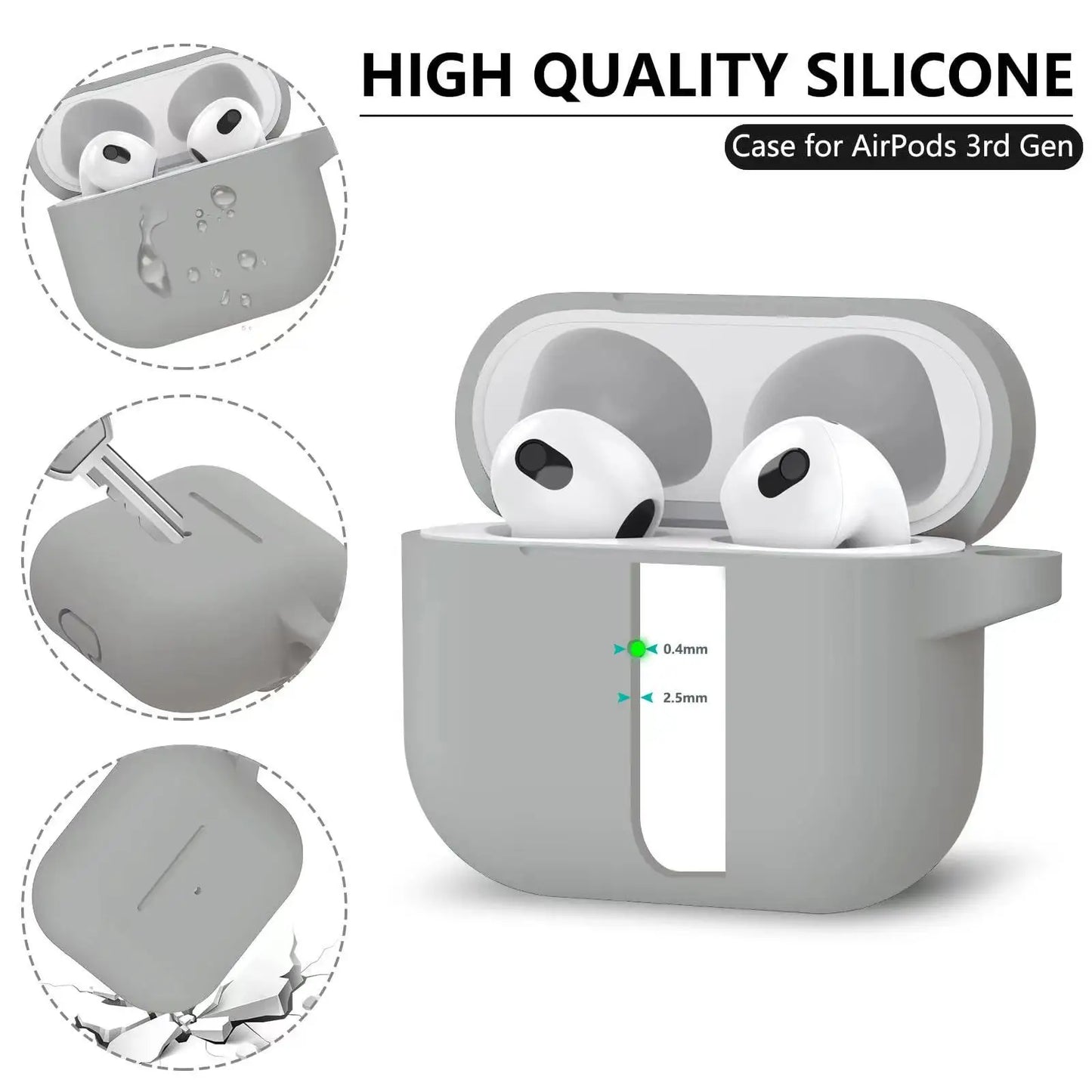 ¿Buscas la protección ideal para tus AirPods Pro? Esta funda de silicona suave ha sido diseñada para ofrecerte la máxima seguridad sin sacrificar el estilo. Compatible con AirPods Pro de segunda generación