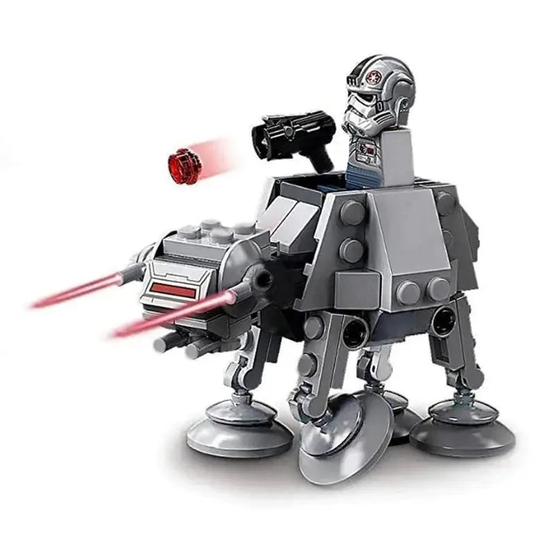 Set de bloques de construcción diseñado para los verdaderos fanáticos de Star Wars, ofreciéndote una experiencia de juego dinámica con mini figuras de acción y vehículos icónicos