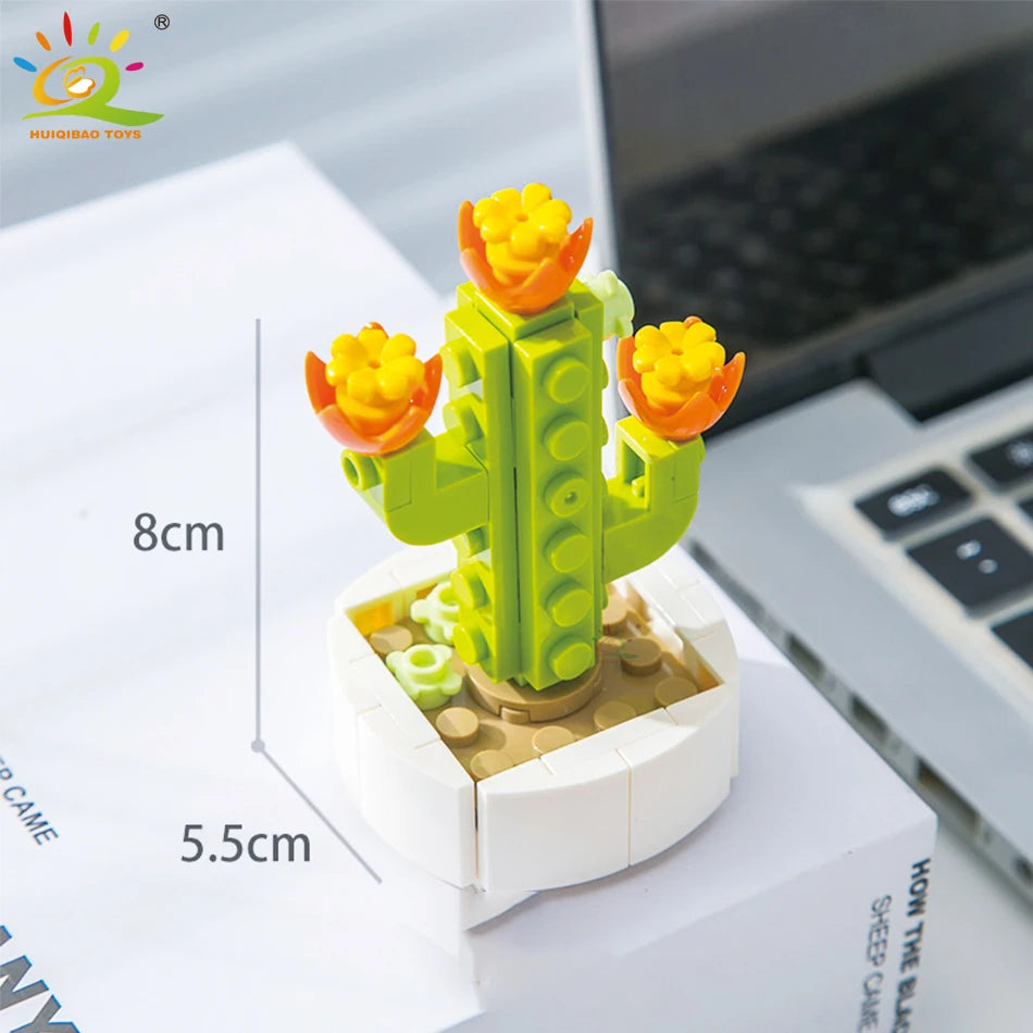 Crea belleza con tus manos: suculenta decorativa de bloques DIY