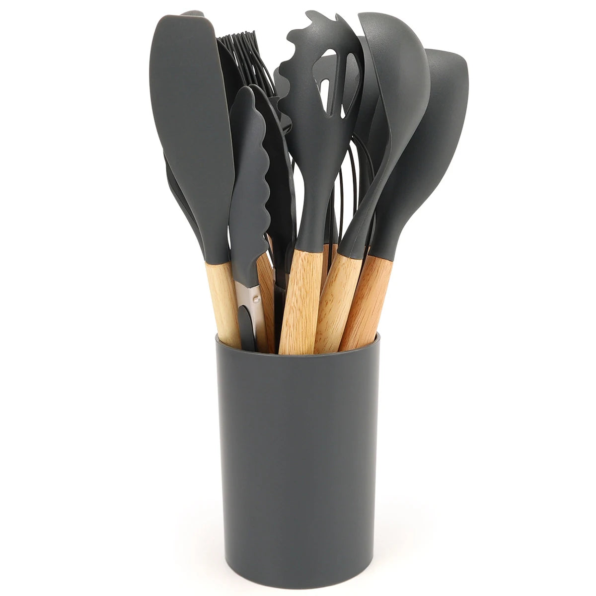 Todo lo que necesitas para hacer que tus momentos en la cocina sean más fáciles, seguros y eficientes, Kit de Cocina de 12 Piezas - Utensilios de Silicona sin BPA