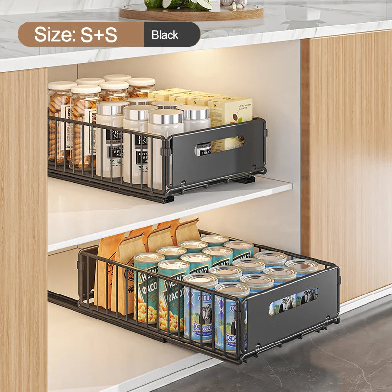 ¡Transforma tu cocina y otros espacios con el Organizador Extraíble JYPS! Diseñado para hacer tu vida más fácil, este estante de almacenamiento de alta calidad es la solución perfecta para mantener todo en su lugar y al alcance de la mano