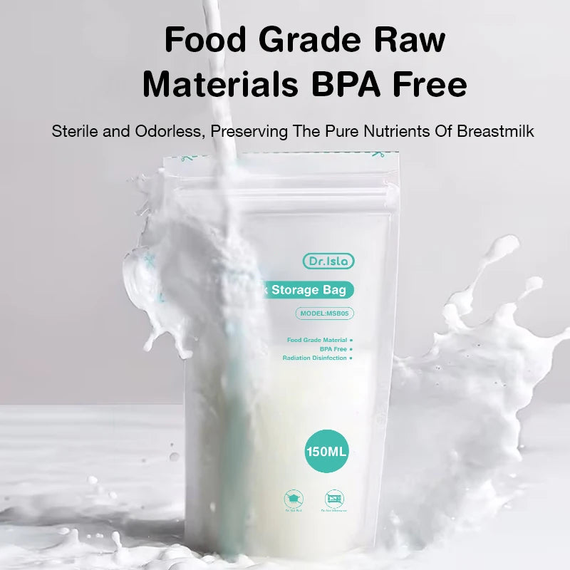 Conserva la leche materna de forma segura y sin complicaciones! Prácticas y libres de BPA (150 ml)