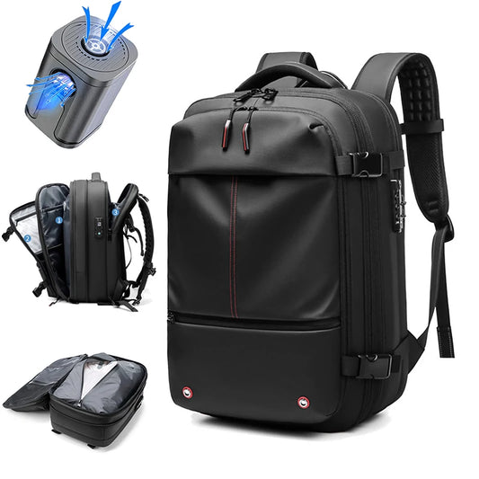 Maximiza el espacio y viaja sin preocupaciones con esta mochila de compresión al vacío!