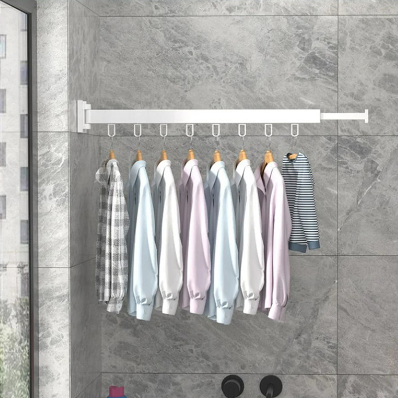 Estante de secado plegable de aleación de aluminio para pared, perfecto para balcón, dormitorio, cocina, sala de estar