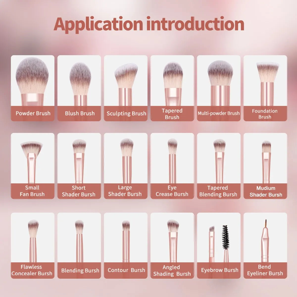 Luce un maquillaje perfecto todos los días. Maquíllate como una experta con este completo set de brochas.