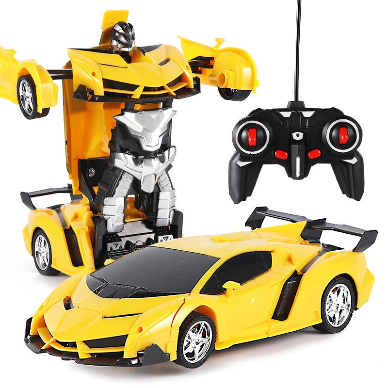 ¡El regalo perfecto para los pequeños aventureros! Presentamos los Coches y Camiones Teledirigidos 2 en 1, una emocionante combinación de coche deportivo y robot transformable. Diseñados para ofrecer horas de diversión