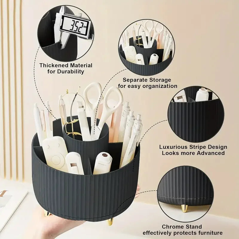 Orden, Estilo y Acceso Rápido a tu Maquillaje con este organizador Giratorio.