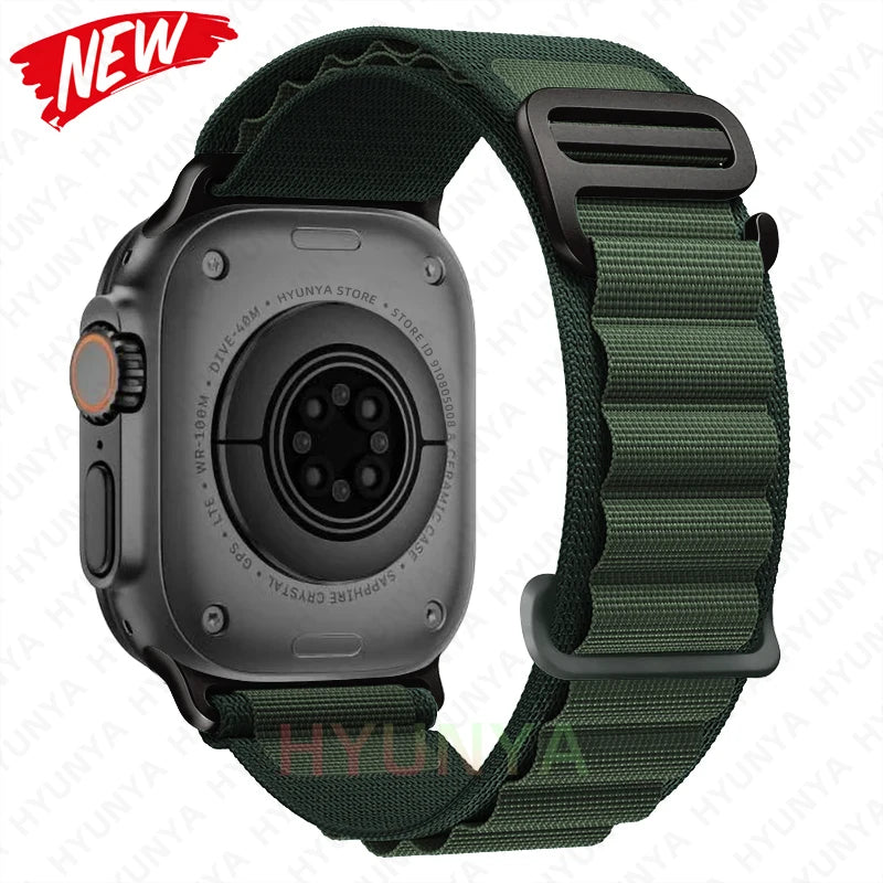 Comodidad, resistencia y estilo para tu Apple Watch con la correa Alpine deportiva.