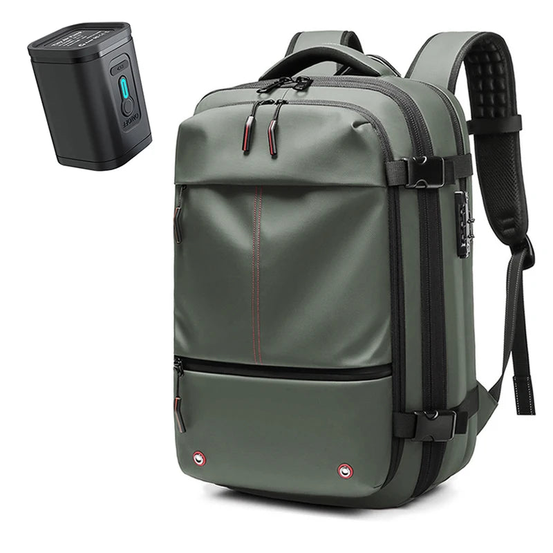Maximiza el espacio y viaja sin preocupaciones con esta mochila de compresión al vacío!