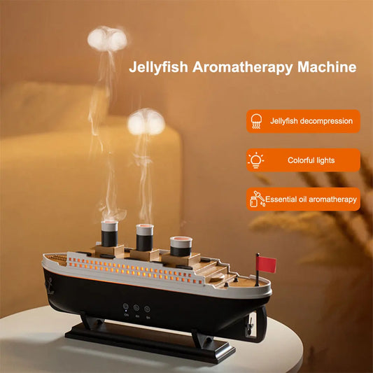 Lleva belleza, relajación y frescura a tu hogar con este exclusivo humidificador en forma de Titanic.