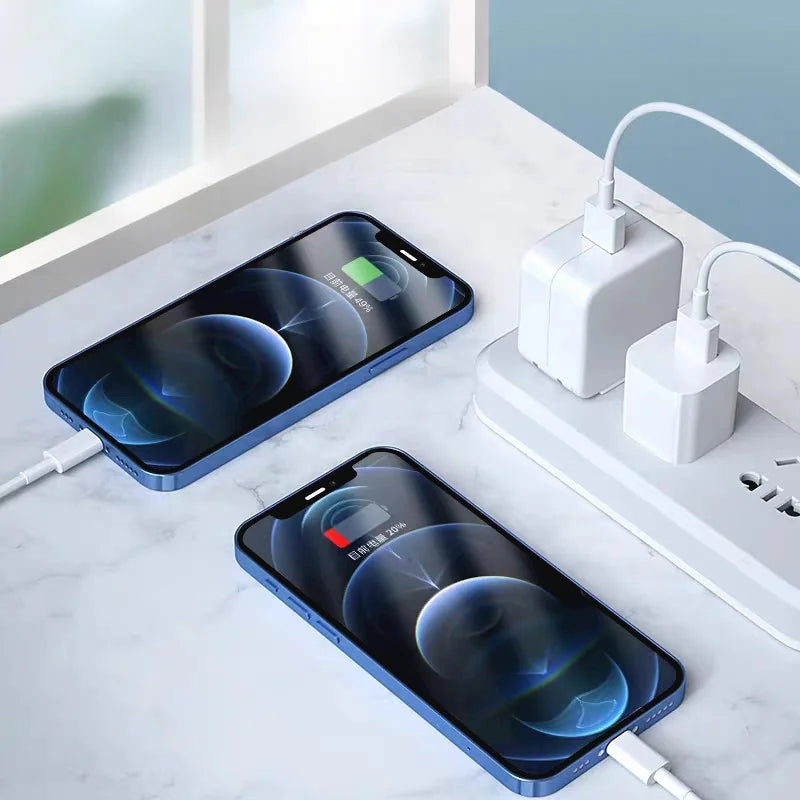 ¿Estás buscando un cable de carga confiable y rápido para tu dispositivo Apple? ¡Este Cable Cargador USB-A a Lightning es justo lo que necesitas! Con certificación MFi (Hecho para iPhone)