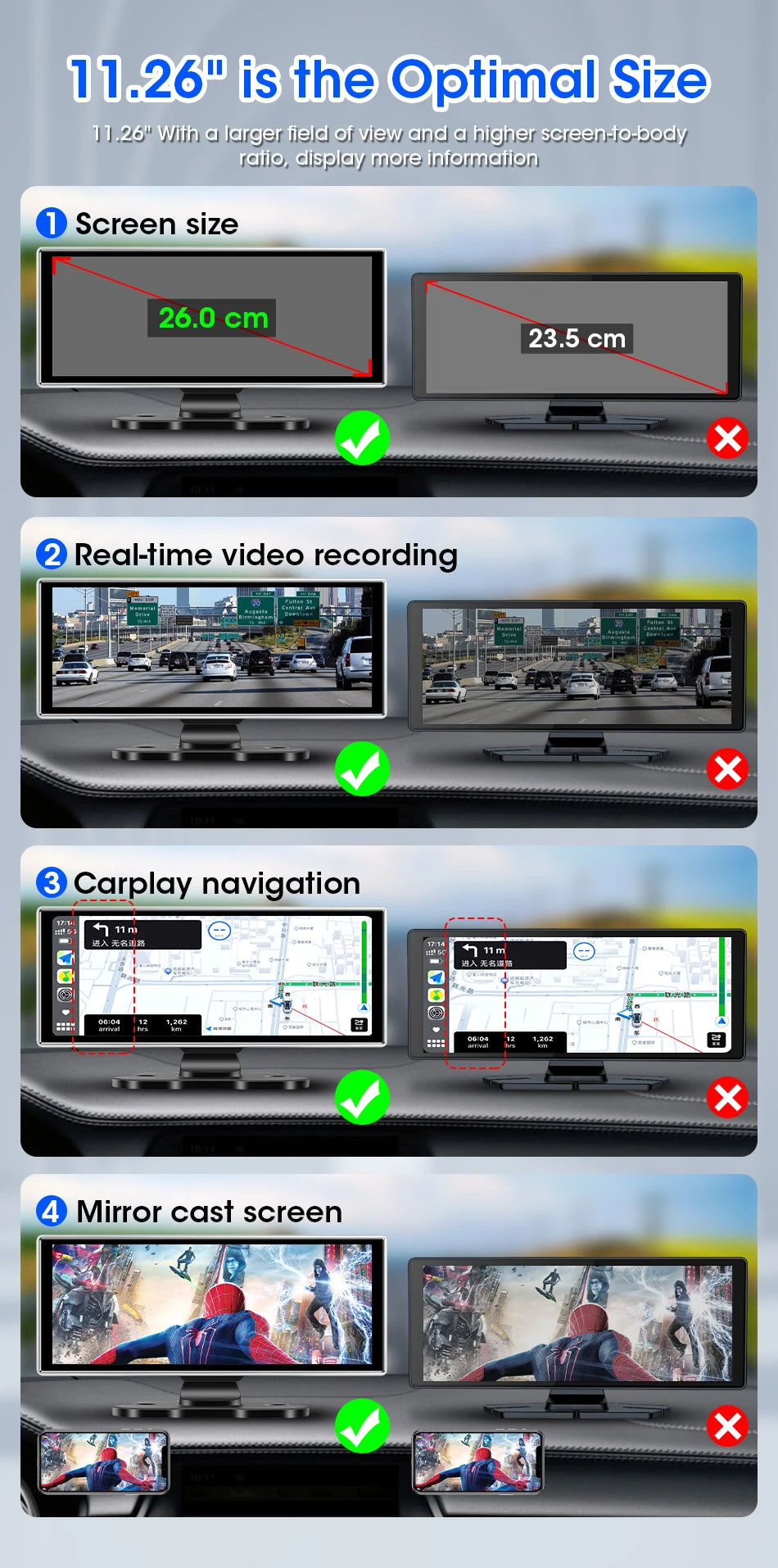 Convierte tu auto en un vehículo inteligente con esta increíble pantalla de 10.26 pulgadas!
