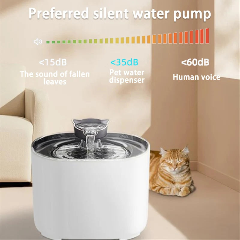 ¿Quieres que tu gato esté siempre hidratado  y saludable? Fuente de agua automática para Gatos