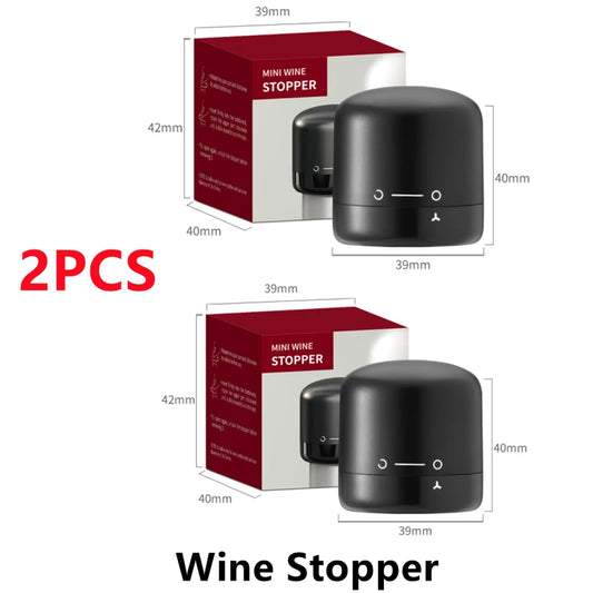 ¿Te sobra vino y no quieres que pierda su sabor? Set de 2 Tapones al Vacío.