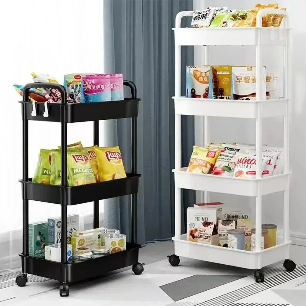 Optimiza tu hogar con este carrito Organizador Multiusos con Ruedas! Ahorra espacio y Mantén el Orden.