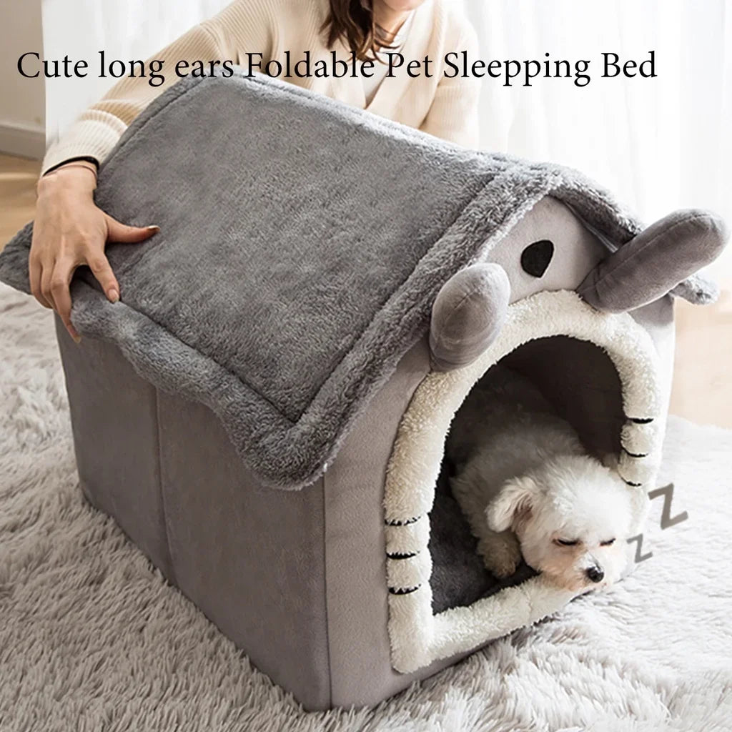 Dale a tu mascota un refugio cómodo y acogedor con esta casita suave y lavable.