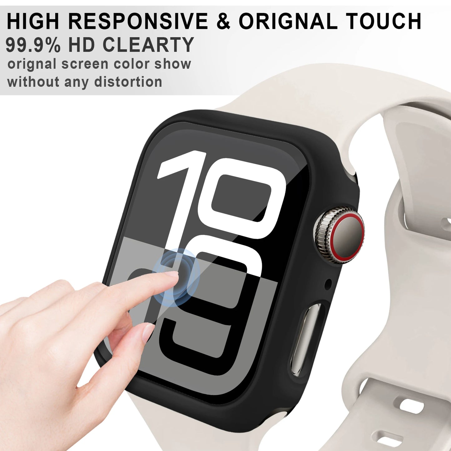 Dale a tu Apple Watch Series 10 la protección que se merece con esta funda de alta resistencia con vidrio templado.